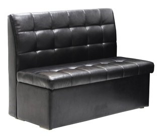 Кухонный диван-скамья Модерн 1200, черный