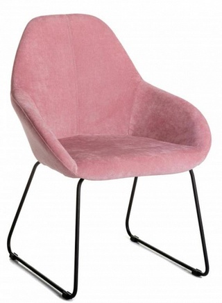 Стул-кресло Kent, микровельвет розового цвета/линк