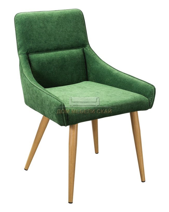 Стул-кресло Jean, велюровый зеленого цвета