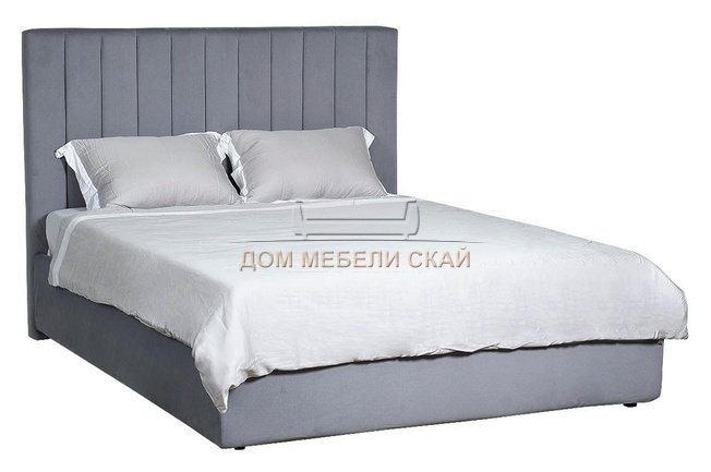 Кровать Andrea с подъемным механизмом серо-голубая ANDREA1К-160M-Vel12