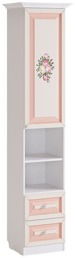 Шкаф комбинированный Алиса, белый/крем