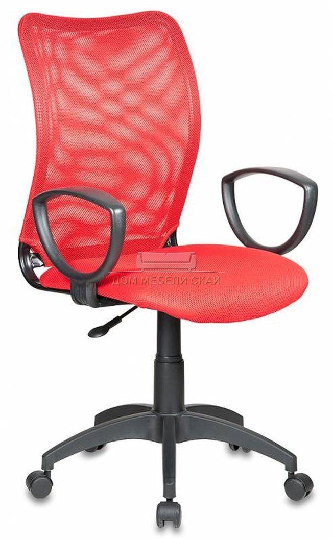 Кресло офисное CH-599, красная ткань
