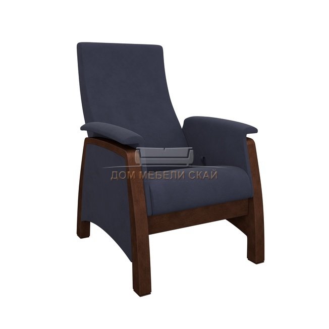 Кресло-глайдер Модель Balance 1, орех/verona denim blue