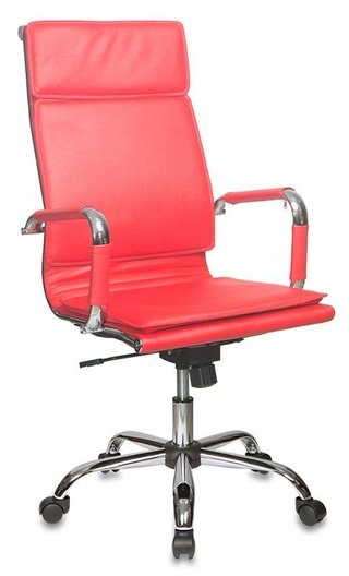 Кресло руководителя CH-993, красная экокожа