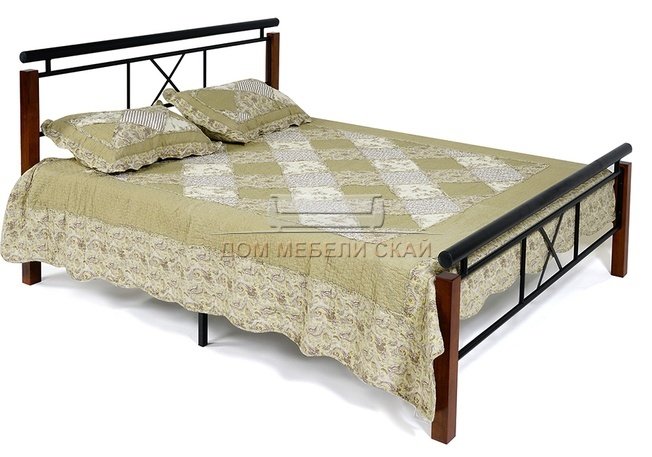 Кровать полутороспальная металлическая EUNIS AT-9220 140x200