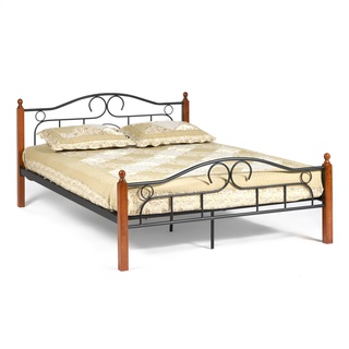 Кровать двуспальная металлическая AT-808 180x200