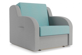 Кресло-кровать Ремикс 1, серо-голубая рогожка