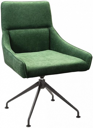Стул-кресло Jean Spider Сканди, вельветовый зеленого цвета/черный