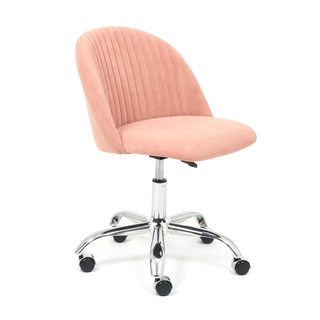 Кресло офисное MELODY, флок розового цвета 137
