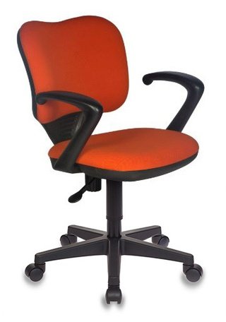 Кресло офисное CH-540AXSN-LOW, оранжевая ткань