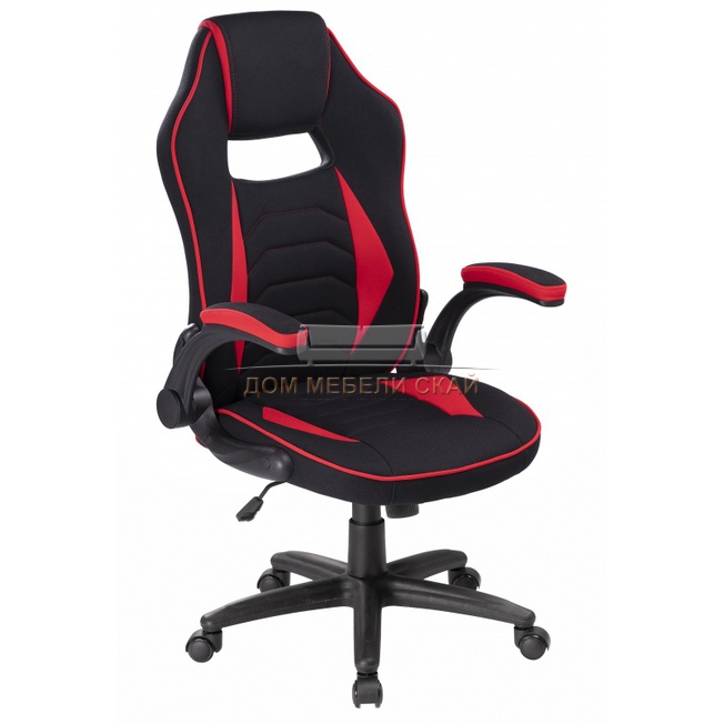 Компьютерное кресло Plast 1, черно-красное