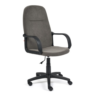 Кресло офисное Лидер Leader, флок серого цвета 29
