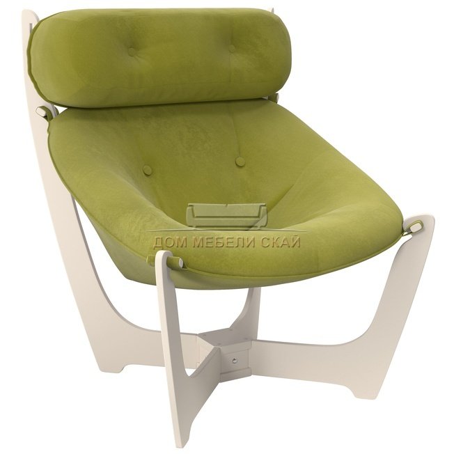 Кресло для отдыха Модель 11, дуб шампань/verona apple green