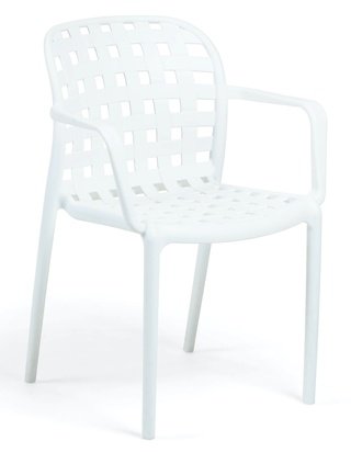 Стул-кресло Onha, белого цвета