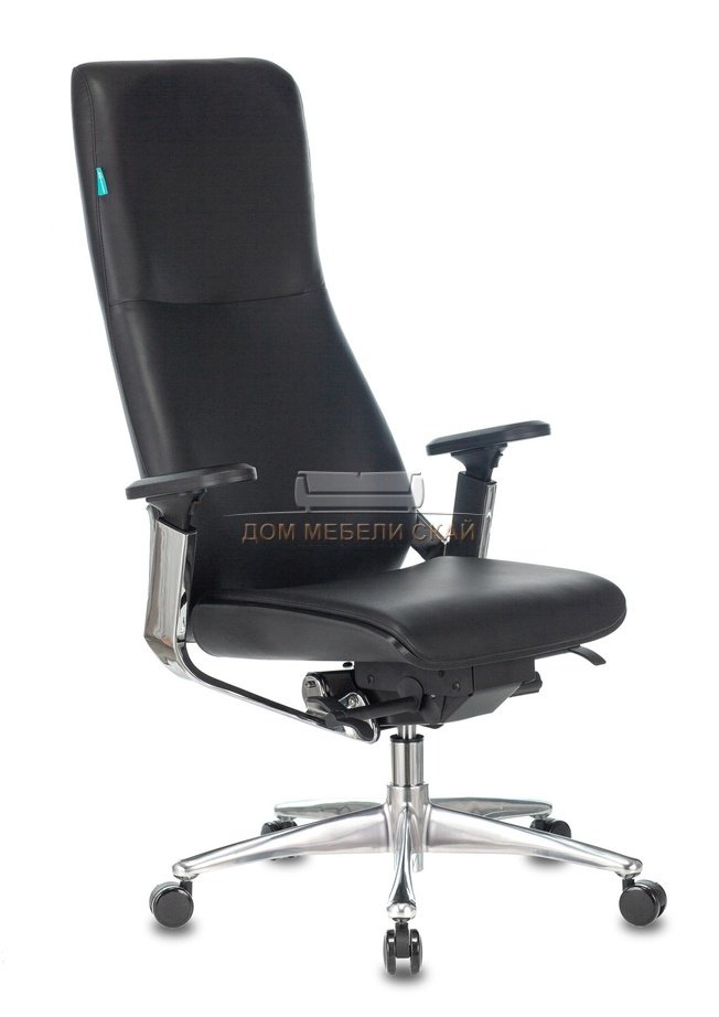 Кресло руководителя ARTI/BLACK, черный кожа/крестовина алюминий