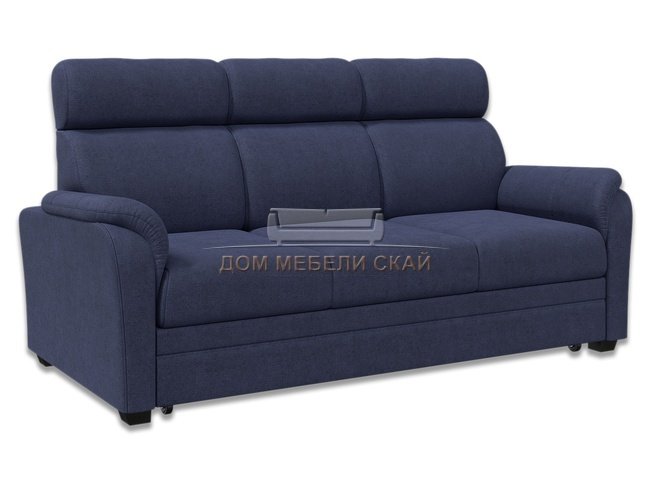 Диван-кровать Омега 1400, темно-синий велюр