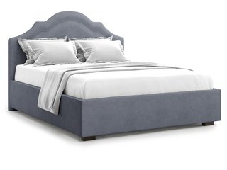 Кровать двуспальная 180x200 Madzore с подъемным механизмом, серый велюр velutto 32