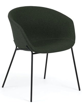 Стул-кресло Zadine, рогожка зеленого цвета