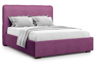 Кровать двуспальная 160x200 Brachano с подъемным механизмом, фиолетовый велюр velutto 15