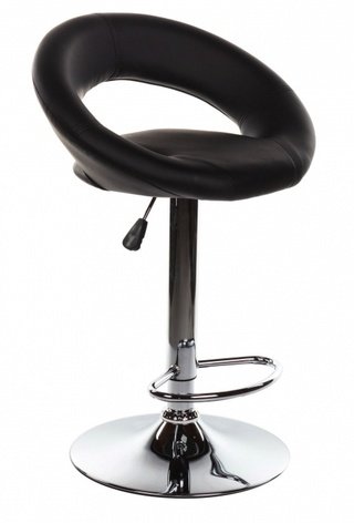 Барный стул Oazis, экокожа черного цвета
