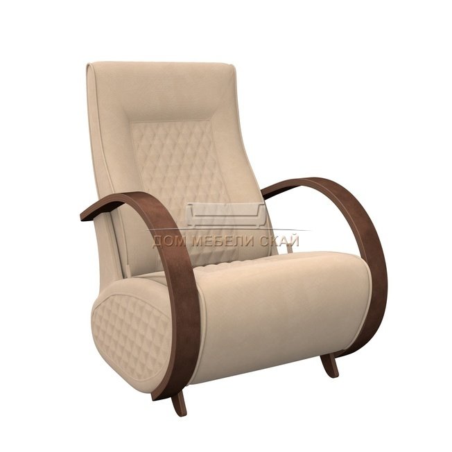 Кресло-глайдер Модель Balance 3 без накладок, орех/verona vanilla
