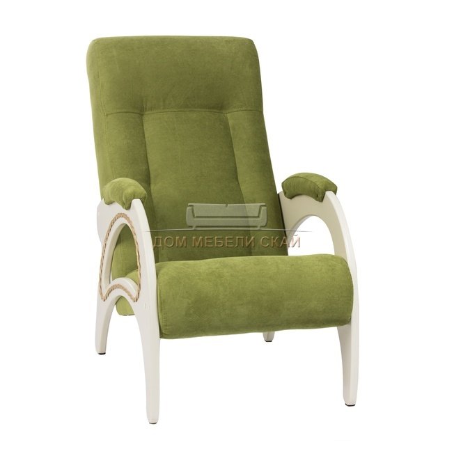 Кресло для отдыха Модель 41, дуб шампань/verona apple green