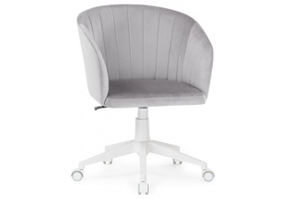 Компьютерное кресло Тибо, велюр серебристо-серого цветва confetti silver/белый