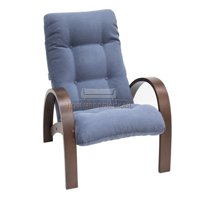 Кресло для отдыха Модель S7, орех/verona denim blue
