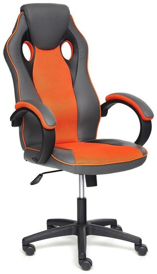 Игровое кресло Racer GT, оранжевый/металлик