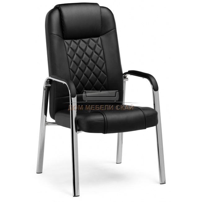 Кресло офисное Sima, экокожа черная black