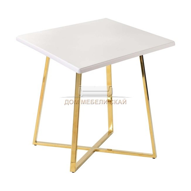 Стол обеденный Haku Gold 80x80, белый