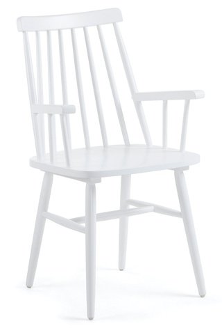 Стул-кресло Kristie, белого цвета