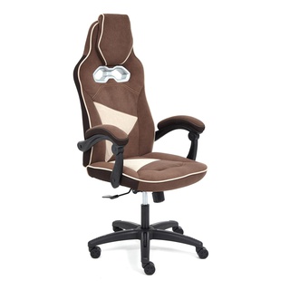Кресло офисное ARENA, флок коричневый 6/бежевый 7