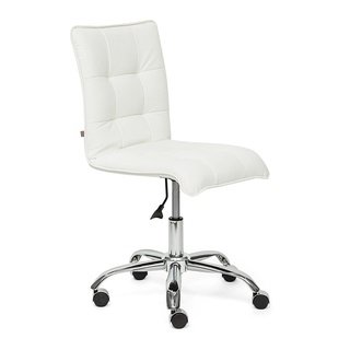 Кресло офисное Зеро Zero, белая экокожа
