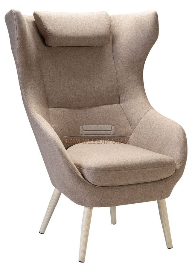 Кресло Сканди-2, рогожка бежевого цвета браун/акация