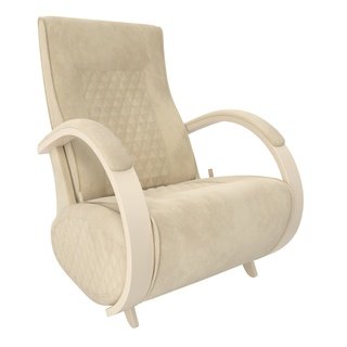 Кресло-глайдер Модель Balance 3 с накладками, дуб шампань/verona vanilla