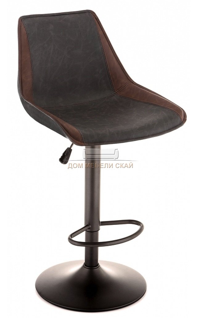 Барный стул Kozi, экокожа коричневого цвета