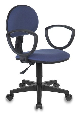 Кресло офисное CH-213AXN, синяя ткань