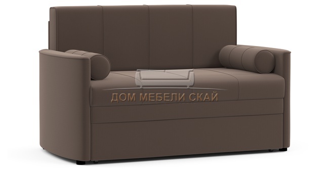 Диван-кровать Мелани 120, велюр коричневый ТД 367