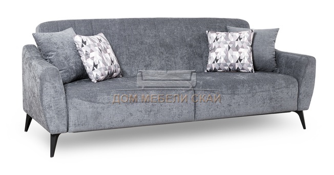 Диван-кровать Наоми, шенилл графитовый серый ТД 482