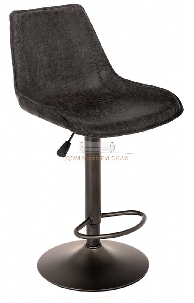 Барный стул Kozi, экокожа серого цвета
