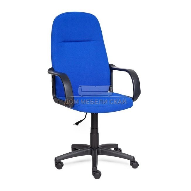 Кресло офисное Лидер Leader, синяя рогожка
