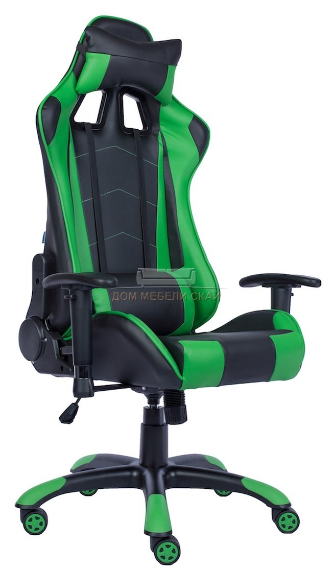 Кресло офисное Lotus, S9 экокожа зеленая