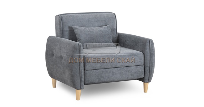 Кресло-кровать Анита, велюр серый ТД 374