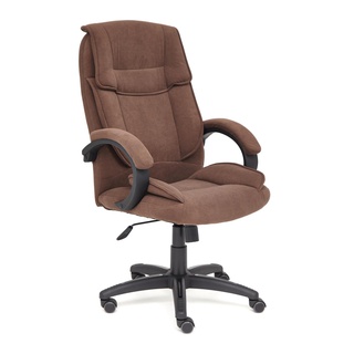 Кресло офисное Ореон Oreon, флок коричневого цвета 6