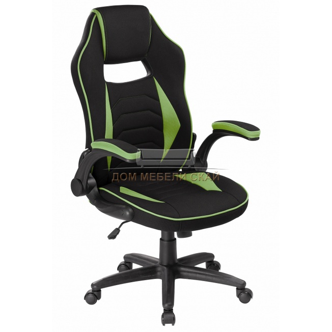 Компьютерное кресло Plast 1, черно-зеленое