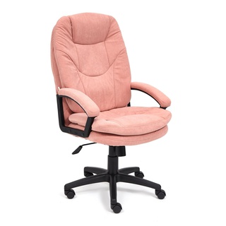 Кресло офисное Комфорт Comfort LT, флок розового цвета 137
