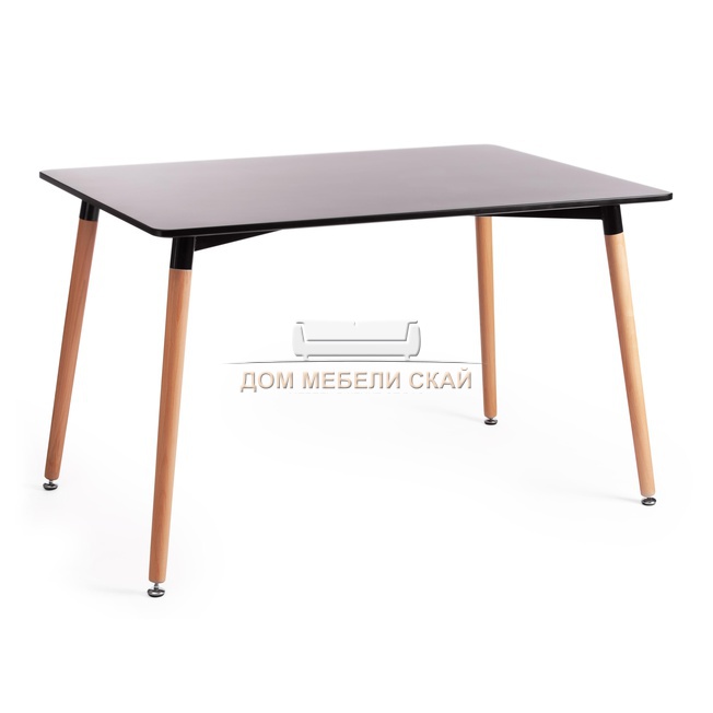 Стол обеденный JOHN mod. T1001, черный/натуральный