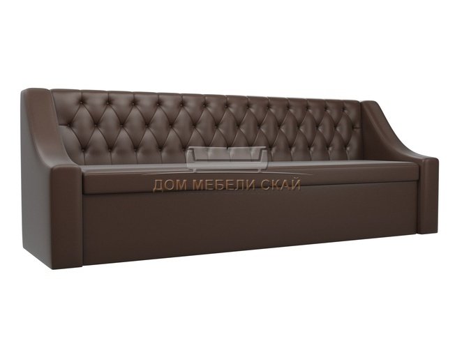 Кухонный диван со спальным местом Мерлин, коричневый/экокожа