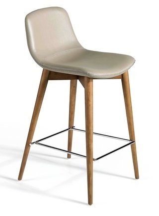 Барный стул CS788-TAB, экокожа бежевого цвета